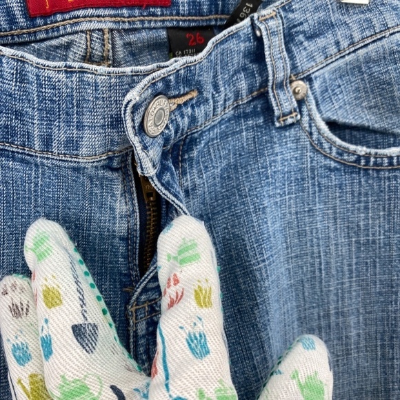 Buffalo David Bitton Jeans Women's Size 26 Boot Cut Washed Blue 5 Pocket - Picture 14 of 14